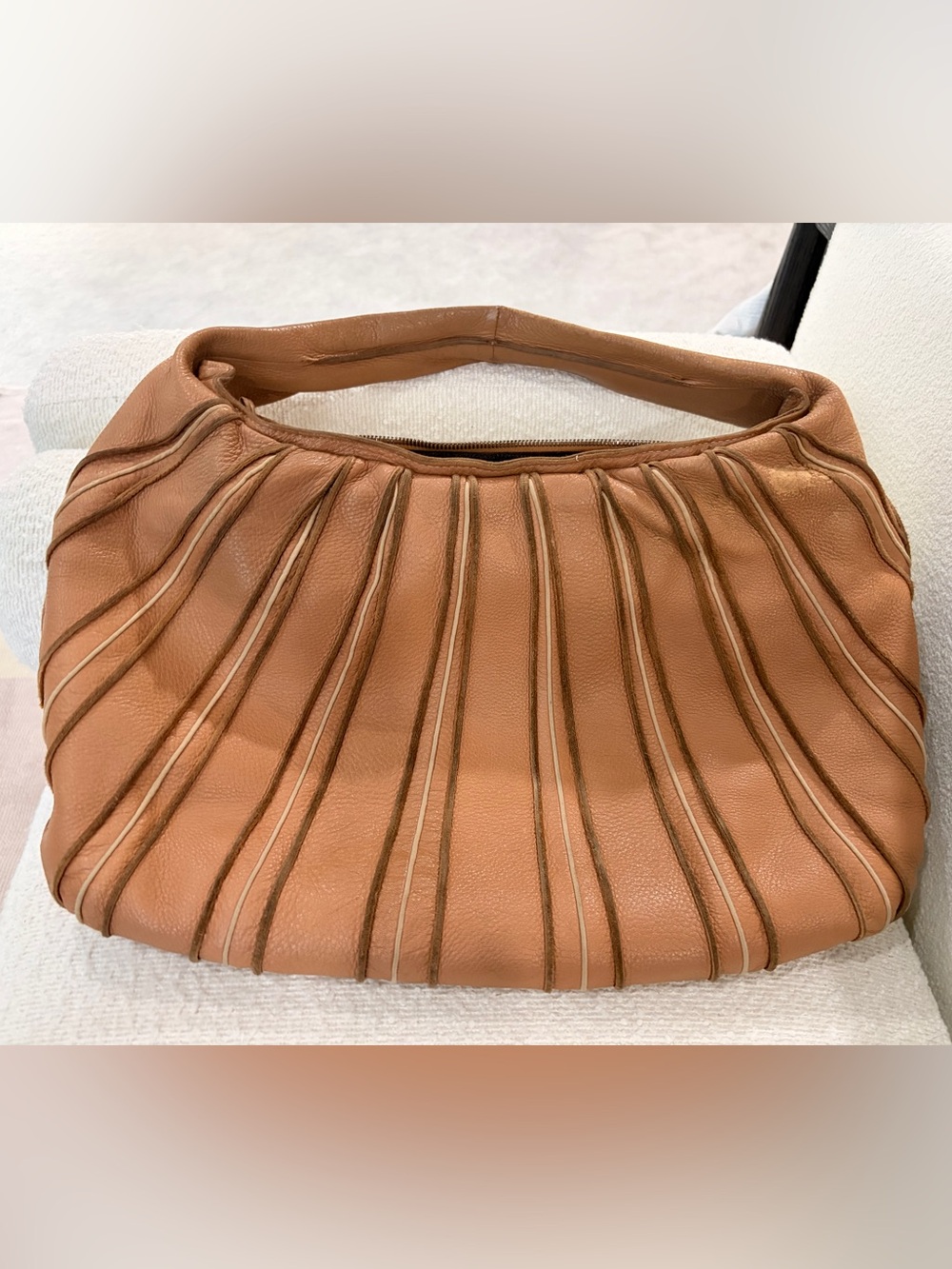 Bottega Veneta Tan Leather Large Hobo Bag